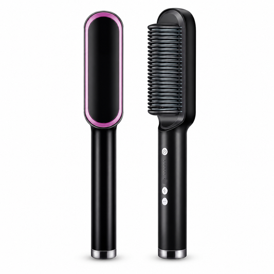 Toolelle | 2-in-1 Heated Hair Straightening & Styling Brush