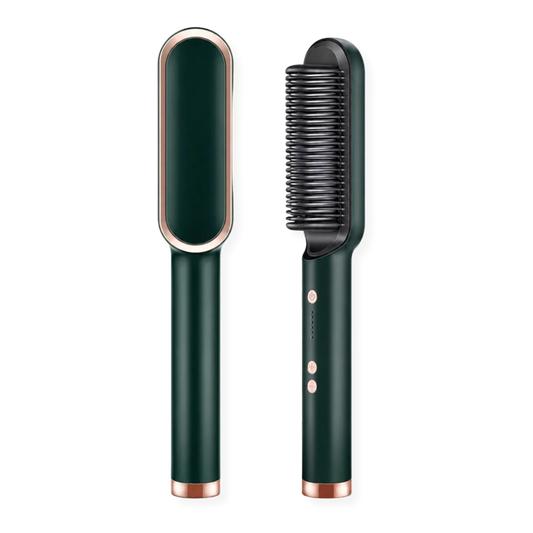 Toolelle | 2-in-1 Heated Hair Straightening & Styling Brush