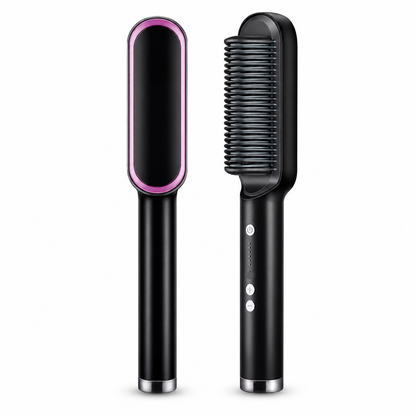 Toolelle | 2-in-1 Heated Hair Straightening & Styling Brush